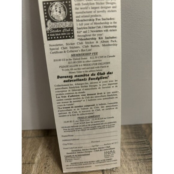 Vintage Sandylion Fuzzy Fruit Sticker - Picture 6 of 6